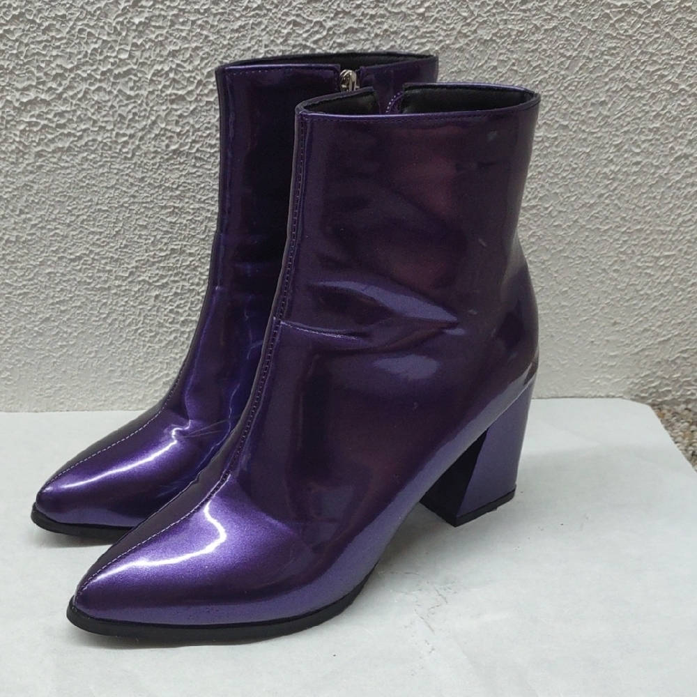 Purple Ankle Boots